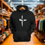 Sweat shirt “Black Cross” Hoodie ngr.